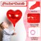 24-Pack 18in Red, Pink & Silver Heart Foil Balloons – Party Decor for Valentine’s Day, Birthday & Wedding